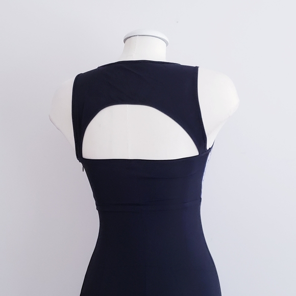 Guess Black & Purple Floral Bodycon Dress - Picture 4 of 6